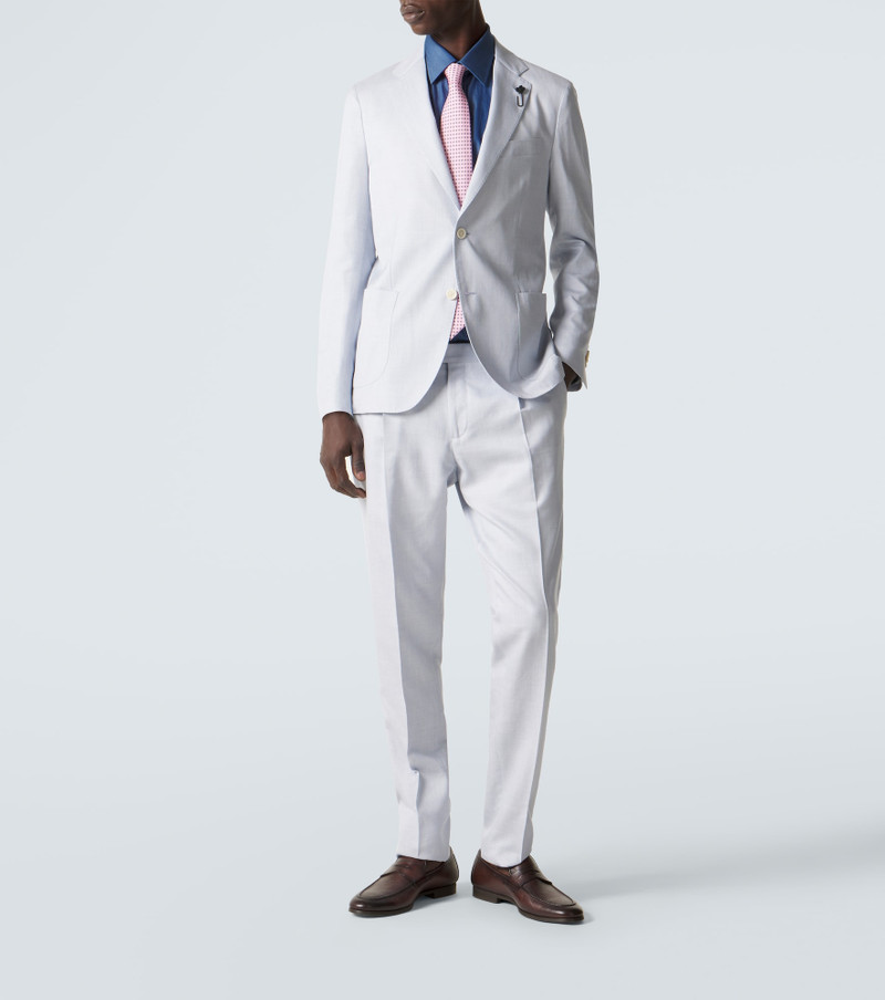 LARDINI Wool, silk and linen suit outlook
