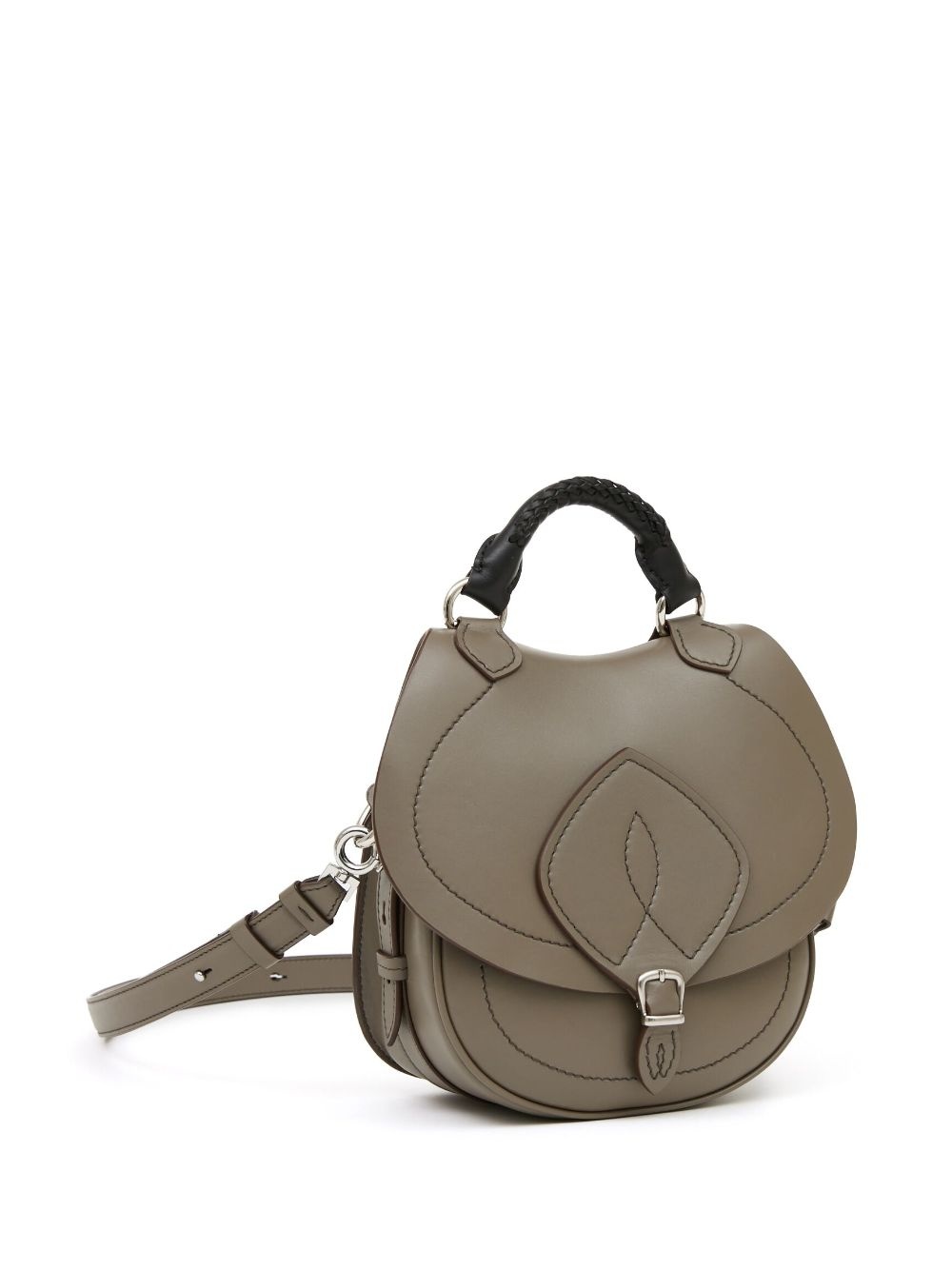 buckled leather shoulder bag - 5