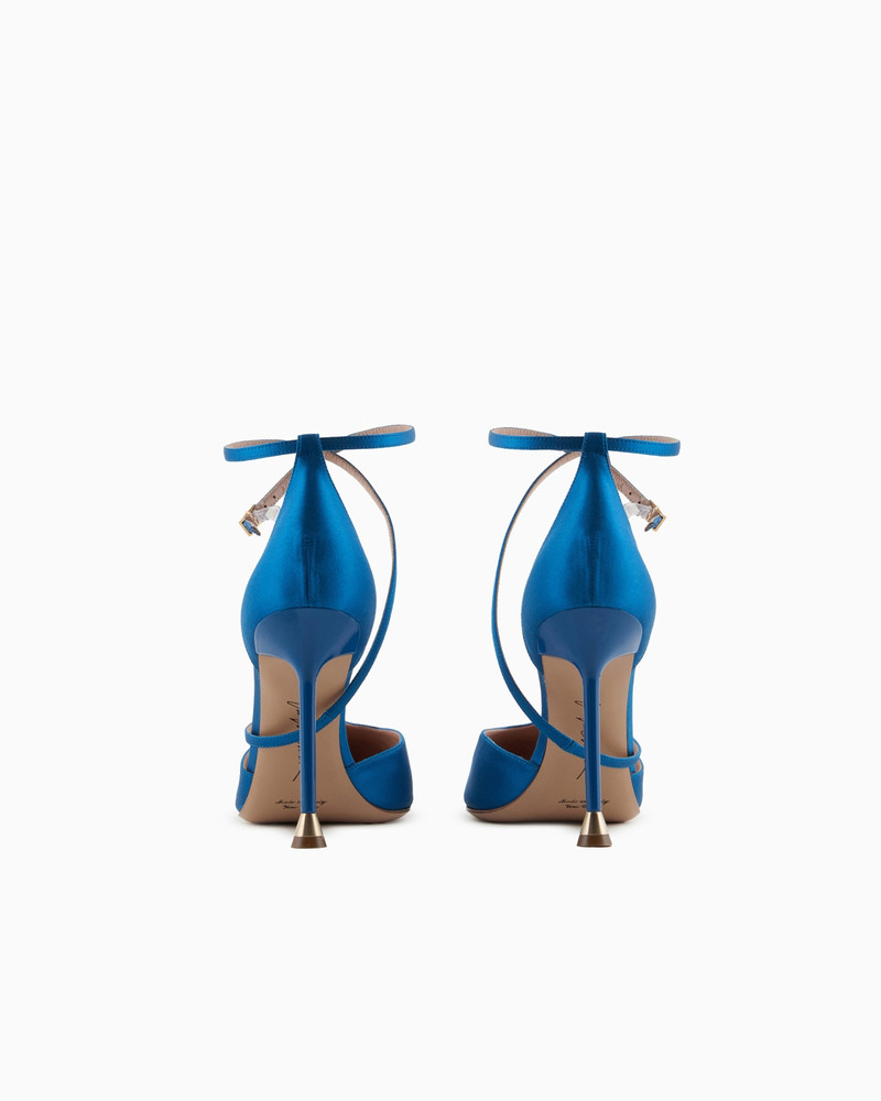 GIORGIO ARMANI Satin court shoes with strap outlook