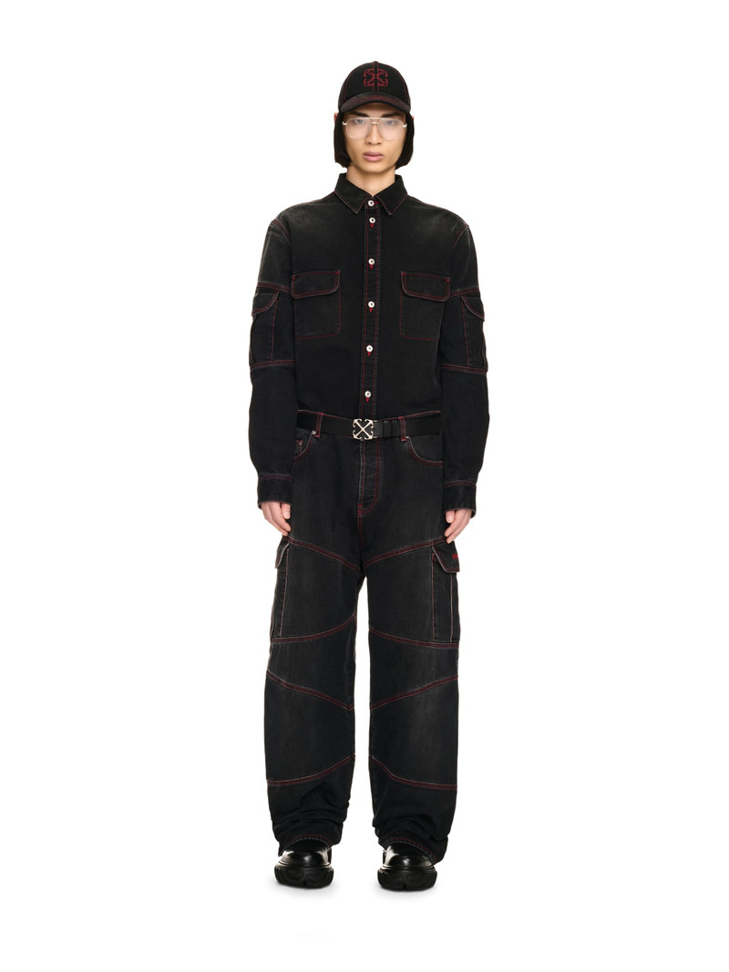 Off-White Script Samurai Straight Jeans outlook