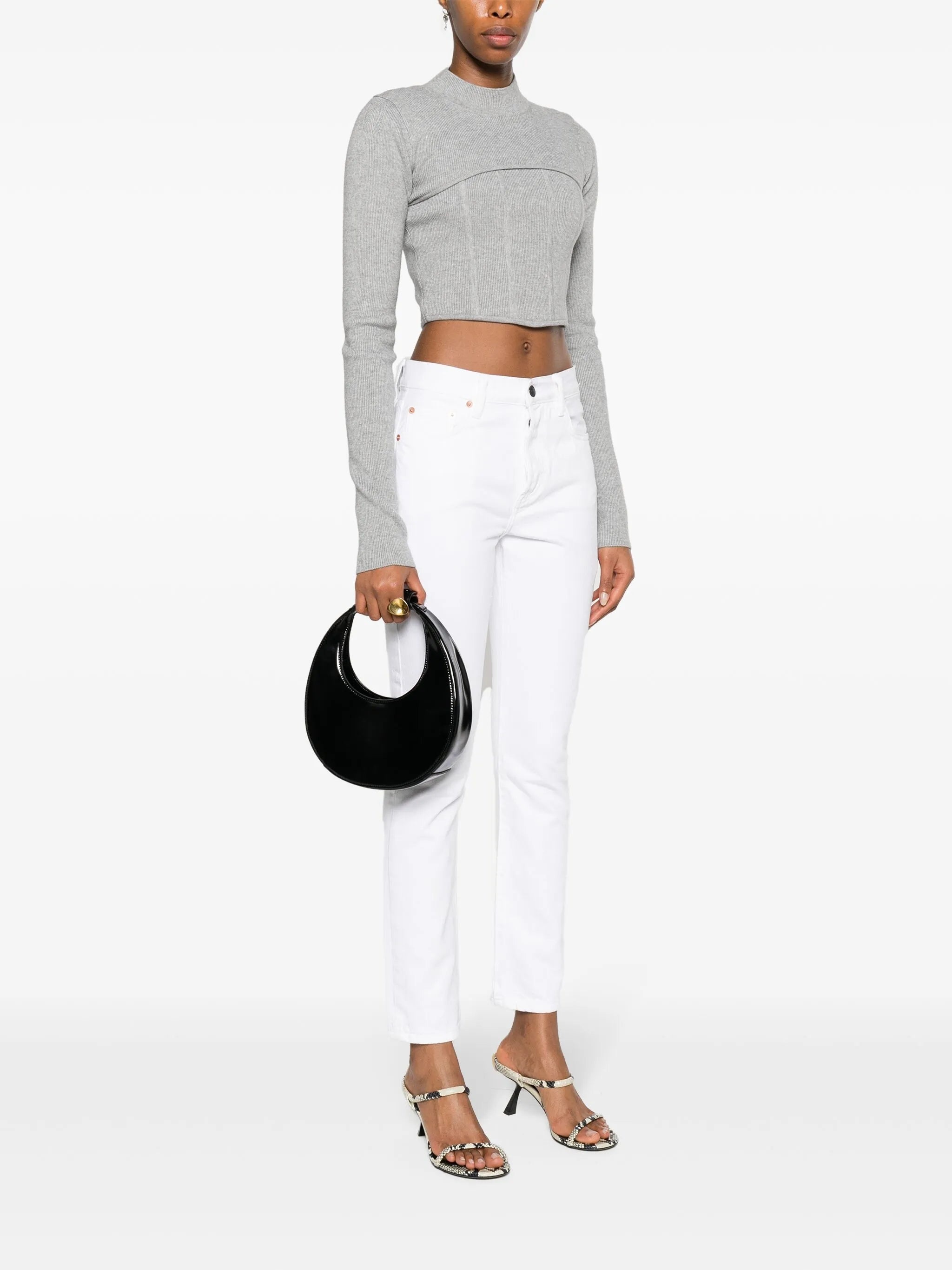 Staud Mini Moon Patent Leather Bag - 2