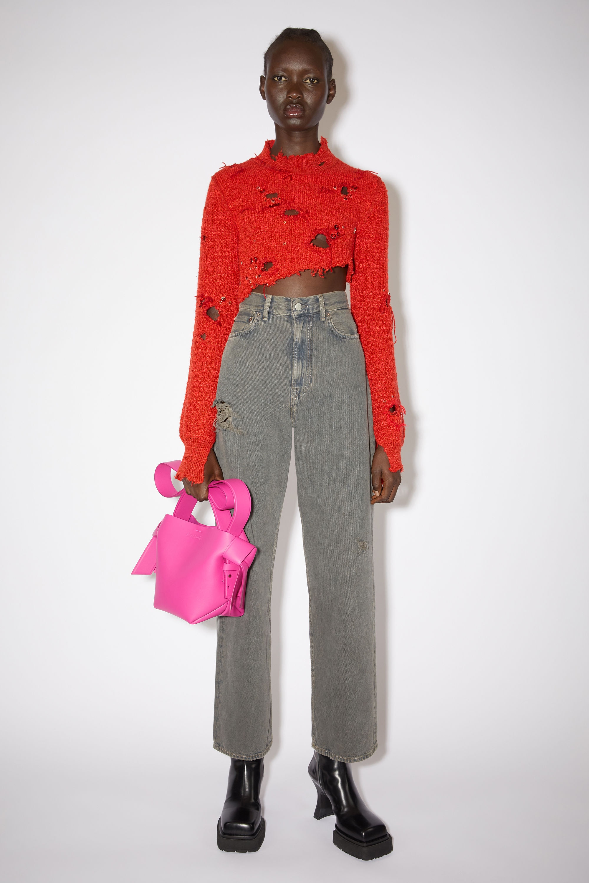 Mini shoulder bag - Fuchsia pink - 4
