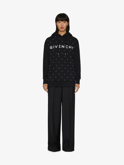 Givenchy OVERSIZED GIVENCHY HOODIE IN PEARL EMBROIDERED JERSEY outlook