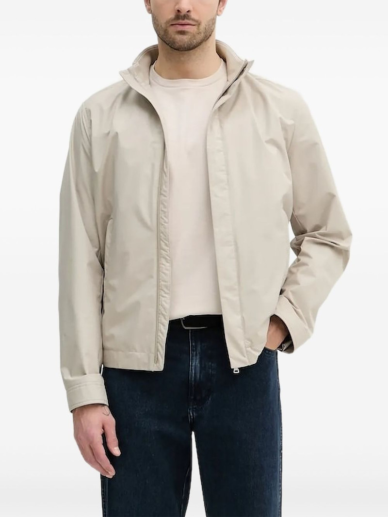 high-neck zip-front jacket 1