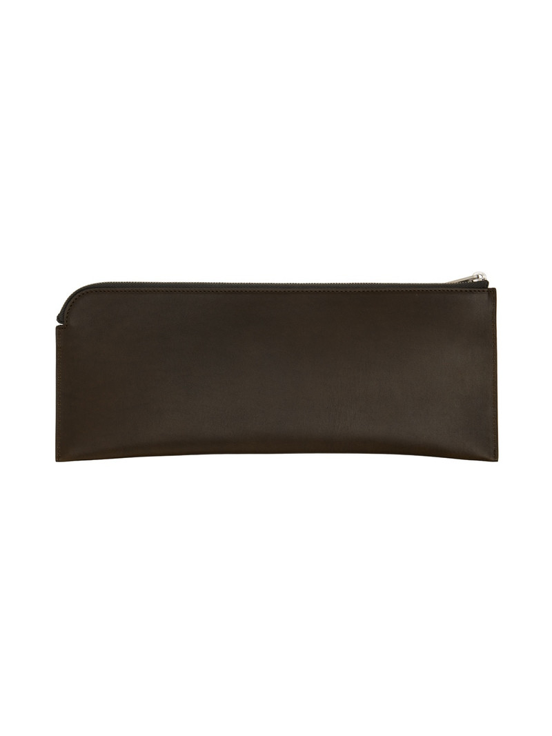 Rick Owens Brown Porterville Invite Envelope Wallet outlook