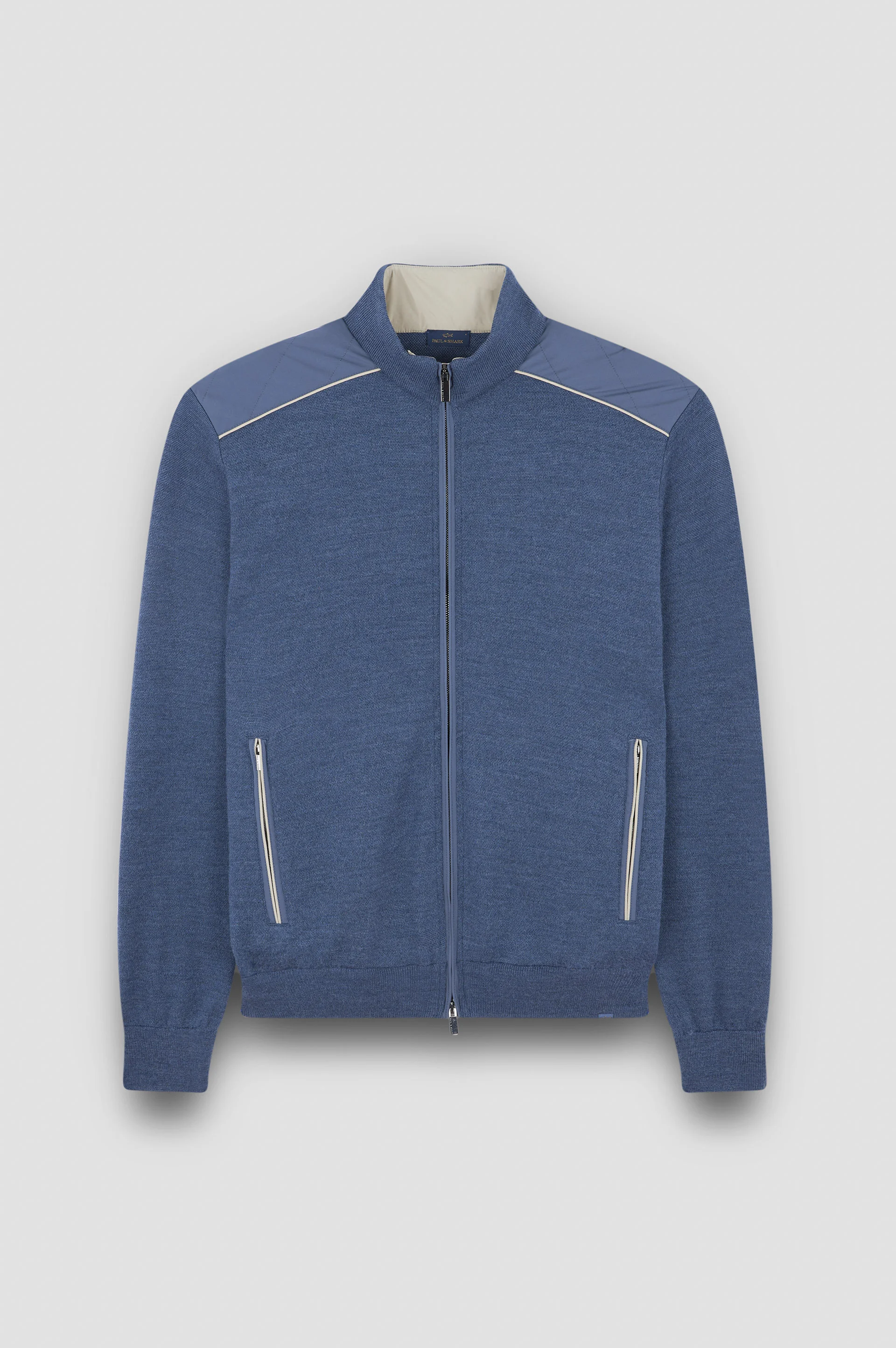 SOFT COOL TOUCH WOOL ZIP-UP SWEATER WITH TYPHOON® PLATINUM DETAILS - 1