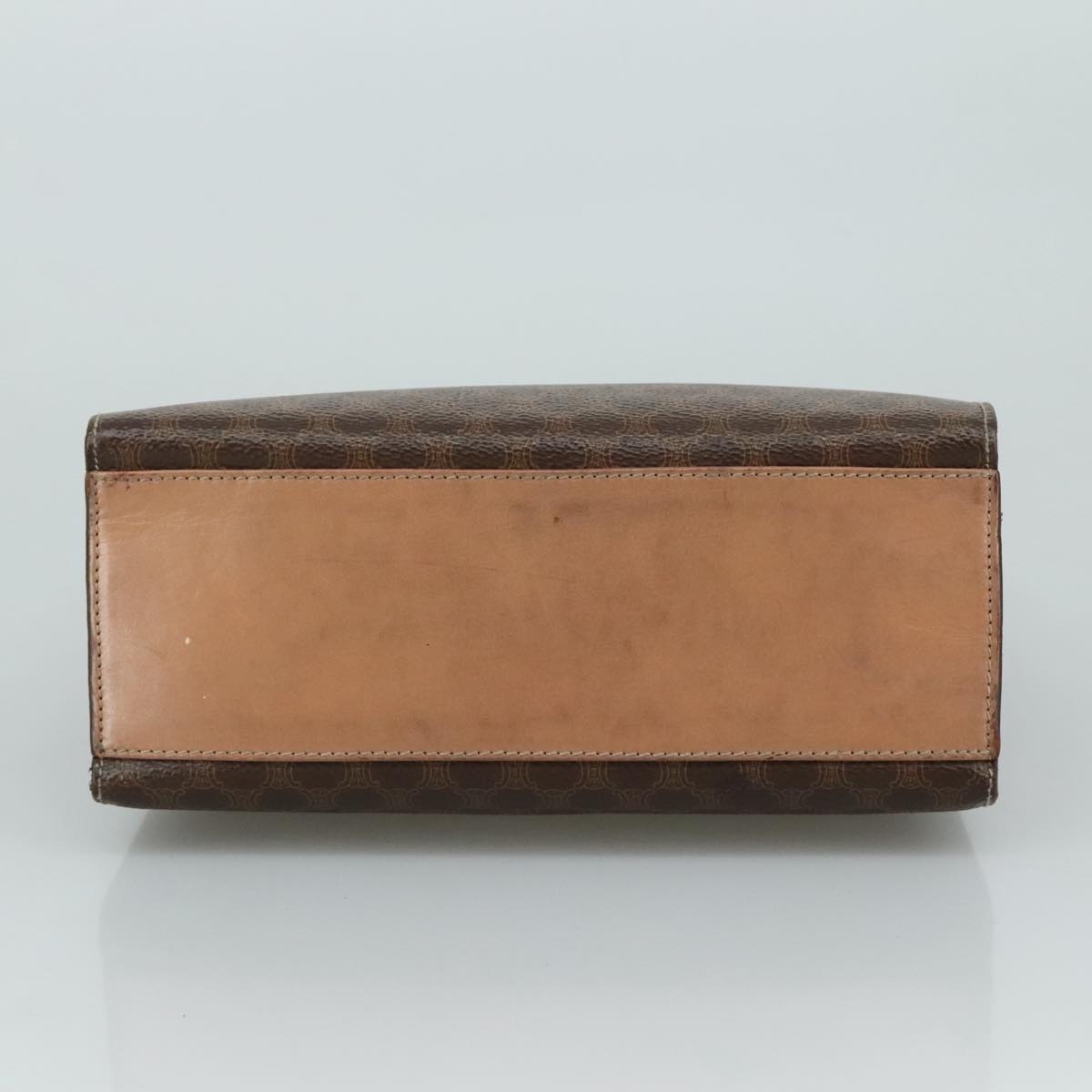 CELINE Macadam Canvas Hand Bag Pvc Leather Brown - 5