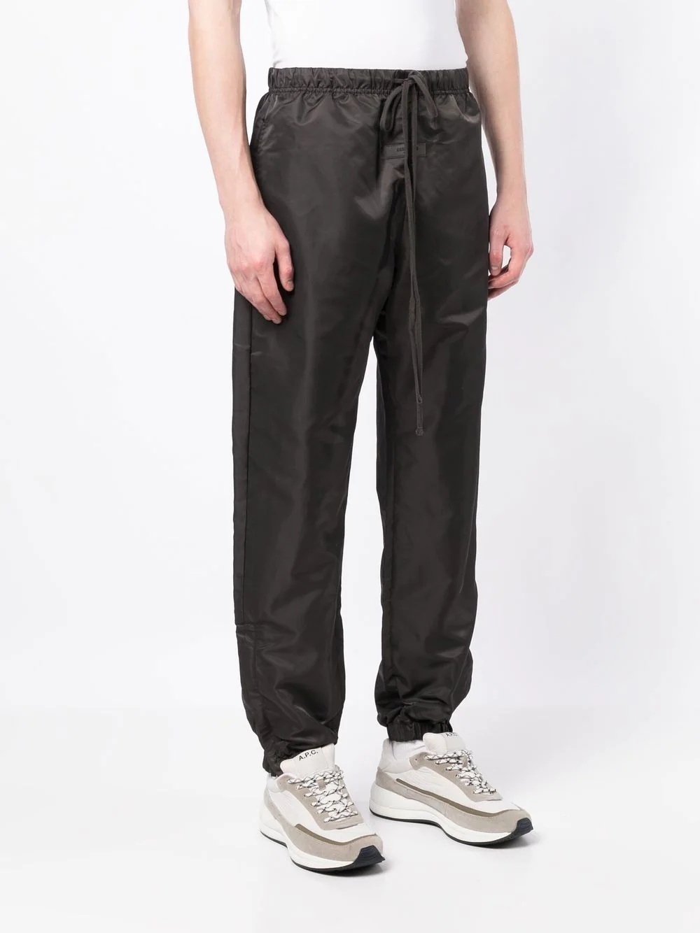 drawstring technical track pants - 3