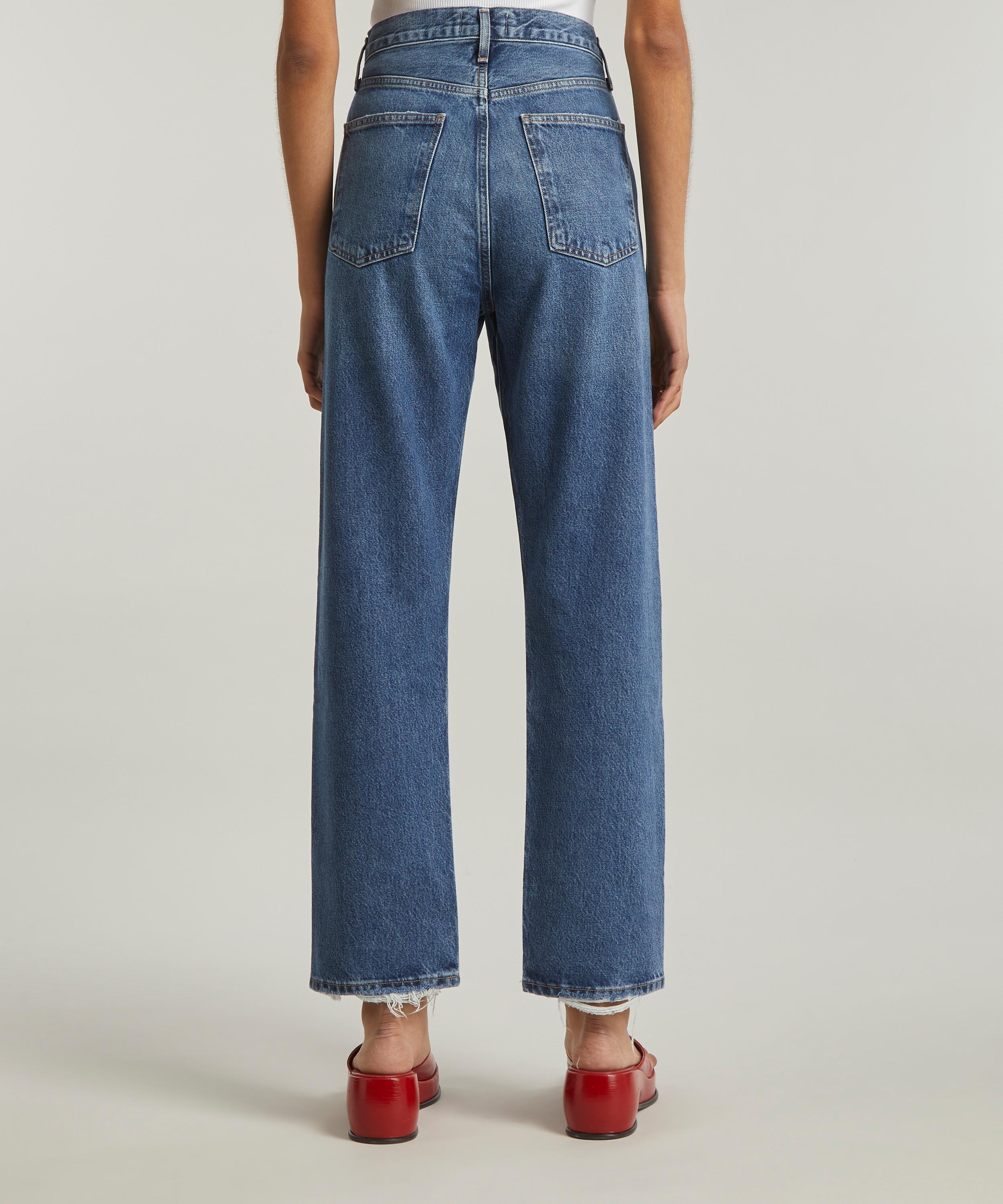 90s Pinch Waist High Rise Straight Jeans - 4