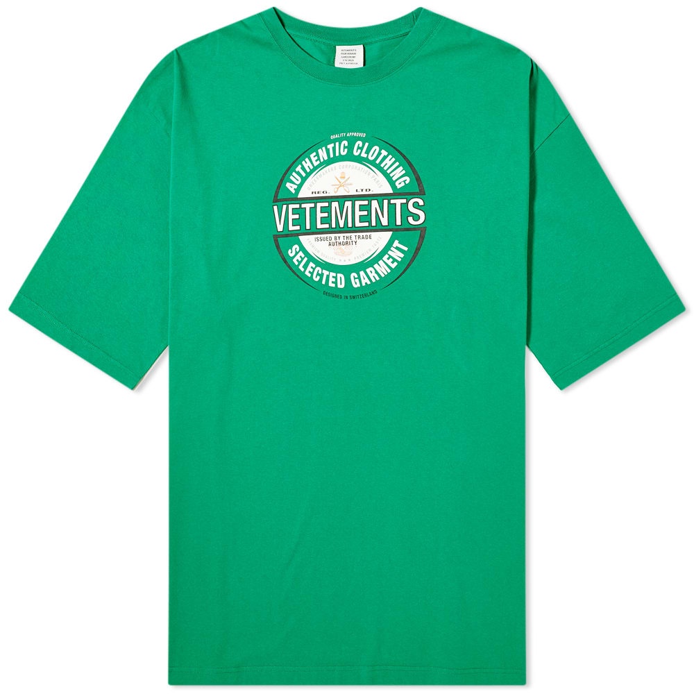 VETEMENTS Beer Badge Tee - 1