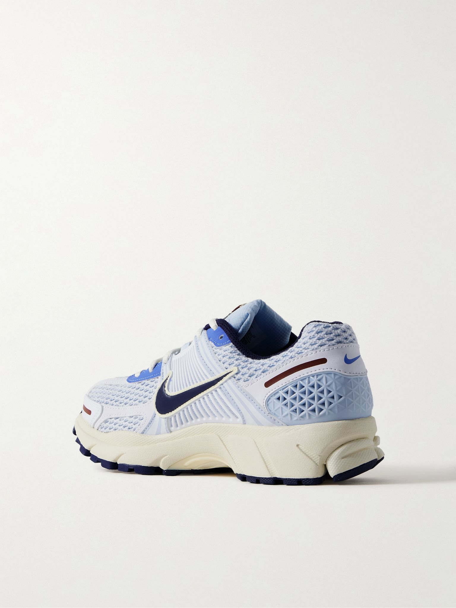 Zoom Vomero 5 leather and rubber-trimmed mesh sneakers Light blue - 3
