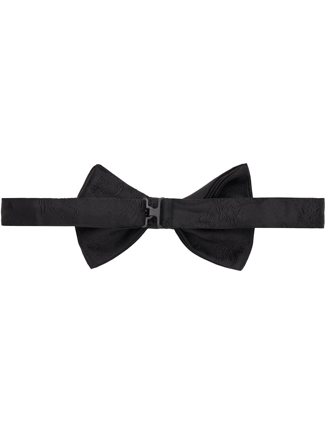 Black Jacquard Bow Tie - 2