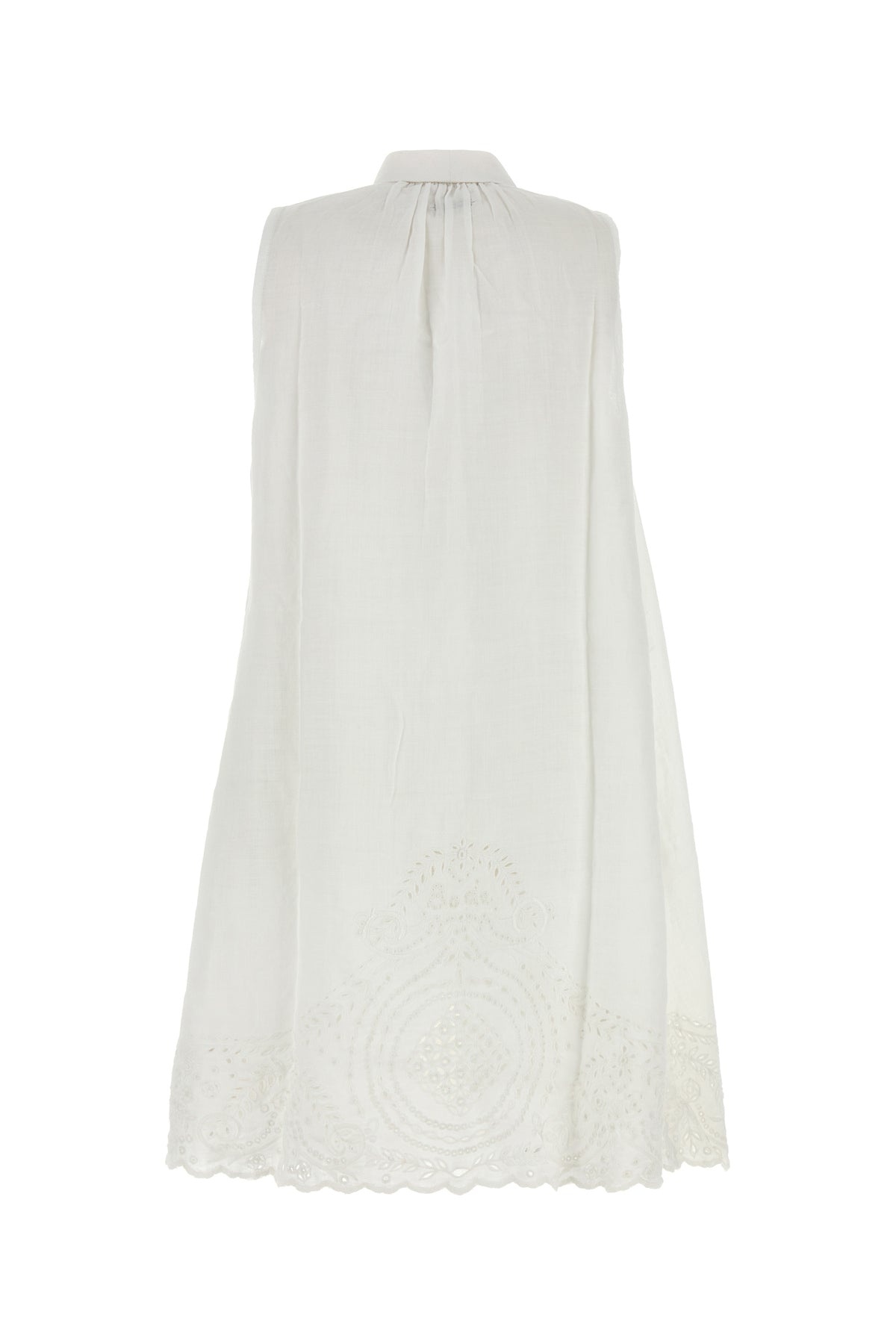 White linen Blevoir dress - 2