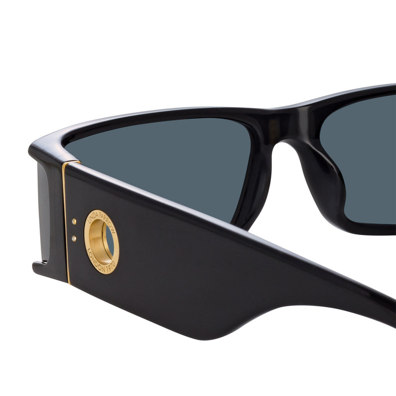 MYA RECTANGULAR SUNGLASSES IN BLACK 5