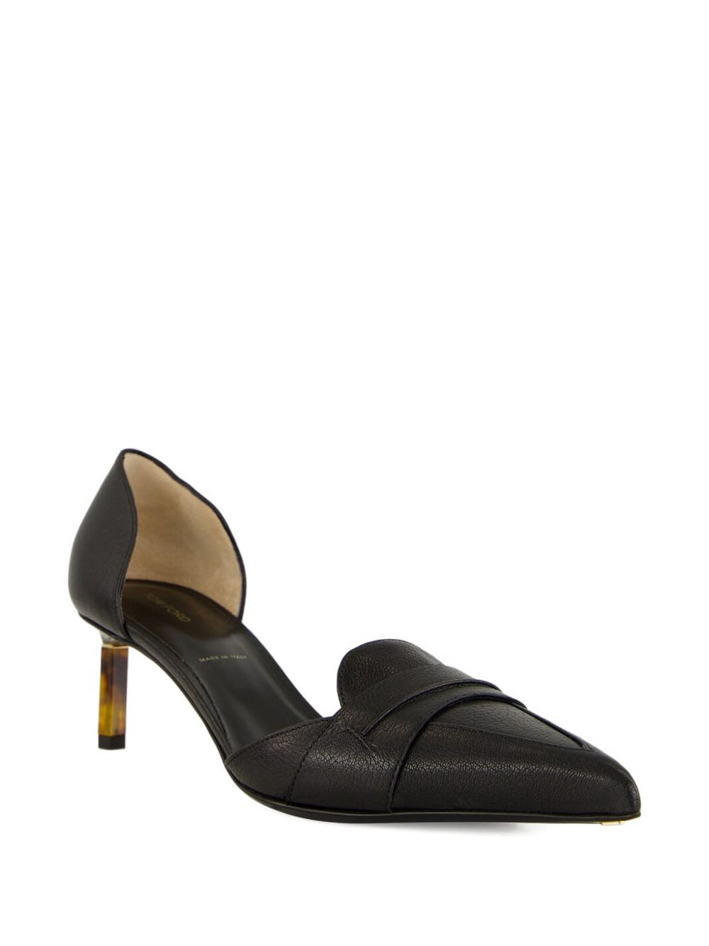 85mm leather pointed-toe pumps - 2