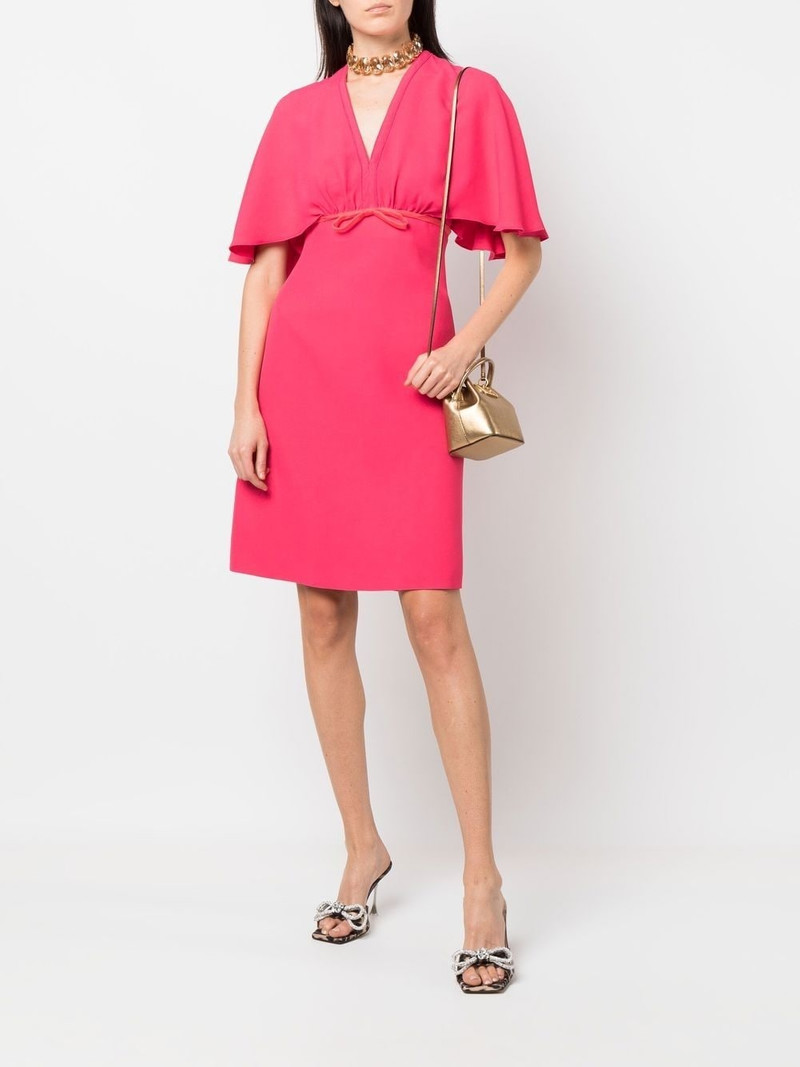 GIAMBATTISTA VALLI bow-detail V-neck dress outlook