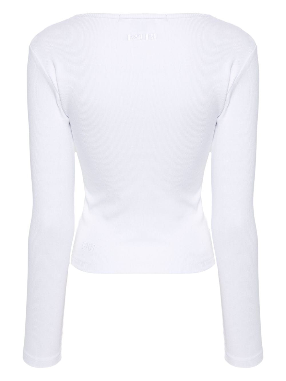 cut-out ribbed top - 2