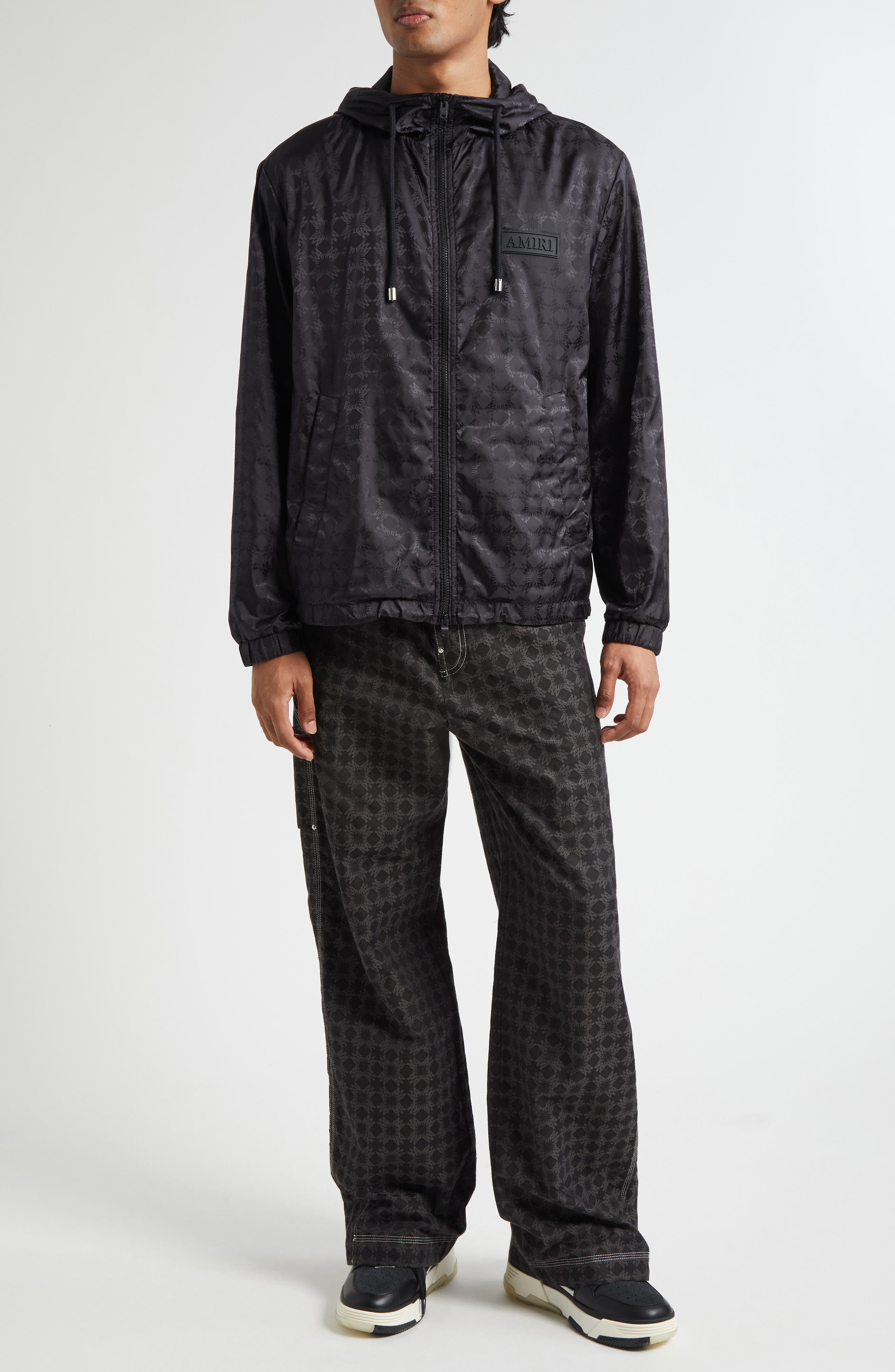AMIRI MA Quad Hooded Windbreaker in Black at Nordstrom - 2