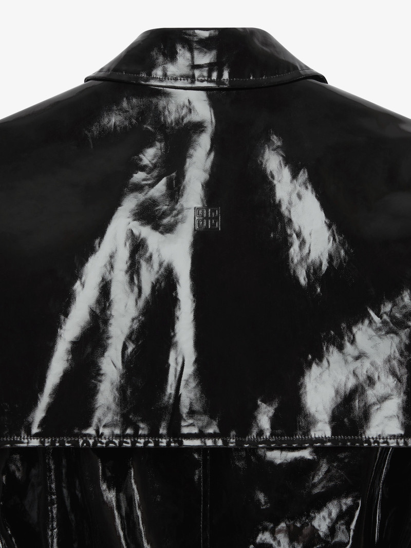 DOUBLE BREASTED TRENCH COAT IN COATED CANVAS 7