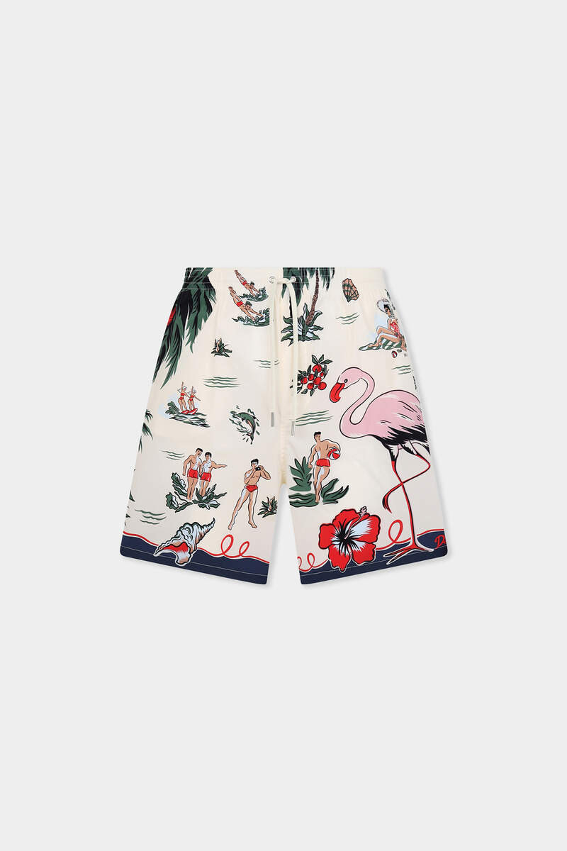 ALOHA SOUVENIR MIDI SWIM BOXER 1