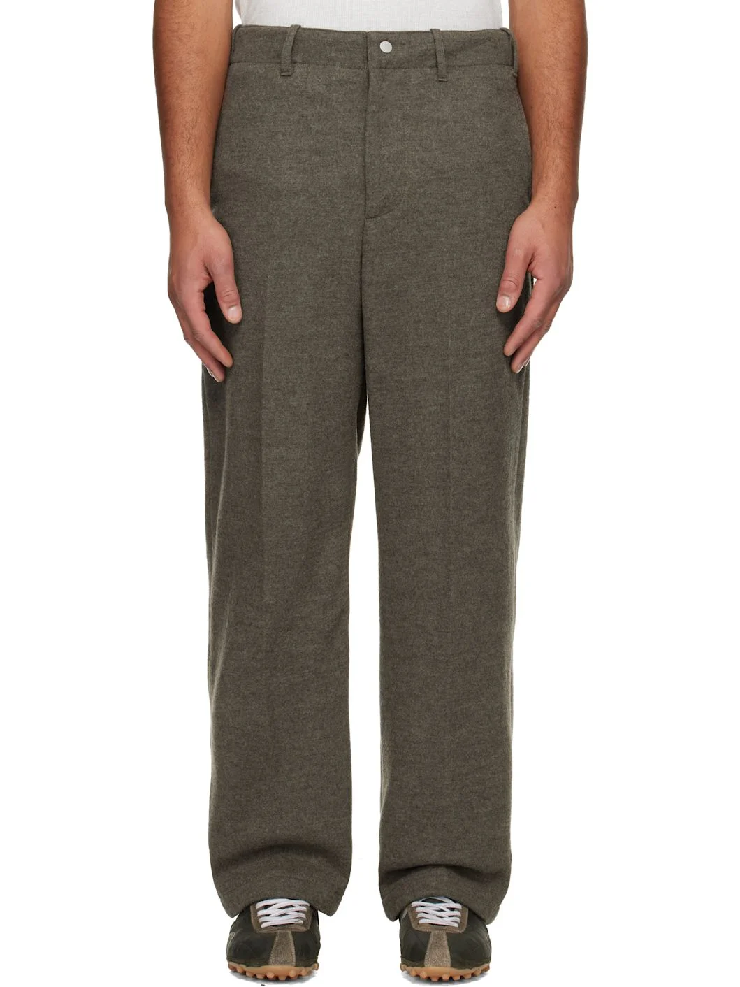 Gray Crater Trousers - 1