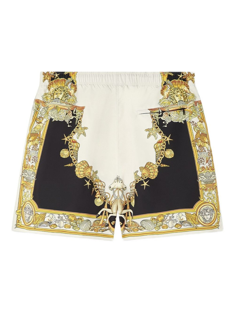 VERSACE seashell-print swim shorts outlook