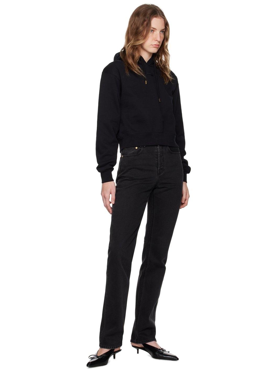 Black Les Classiques 'Le Hoodie Gros Grain' Hoodie - 4