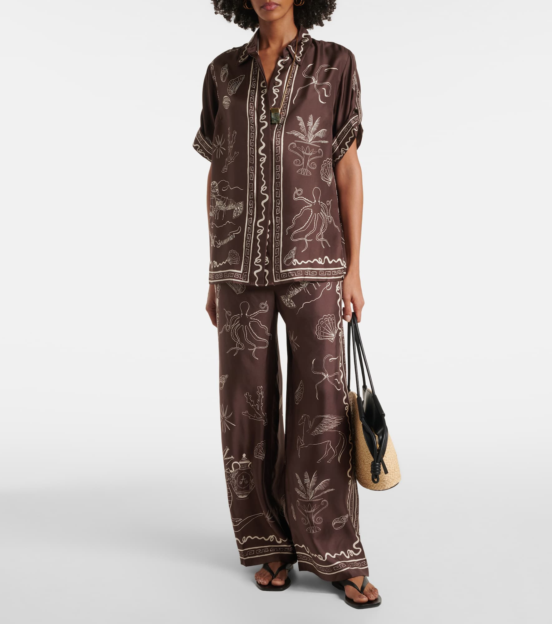 Sammy silk wide-leg pants - 2