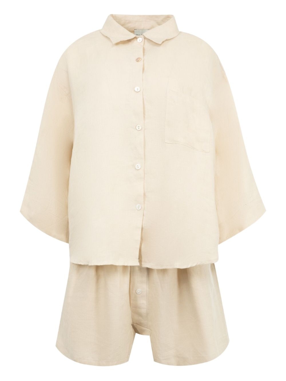 linen shorts set - 5