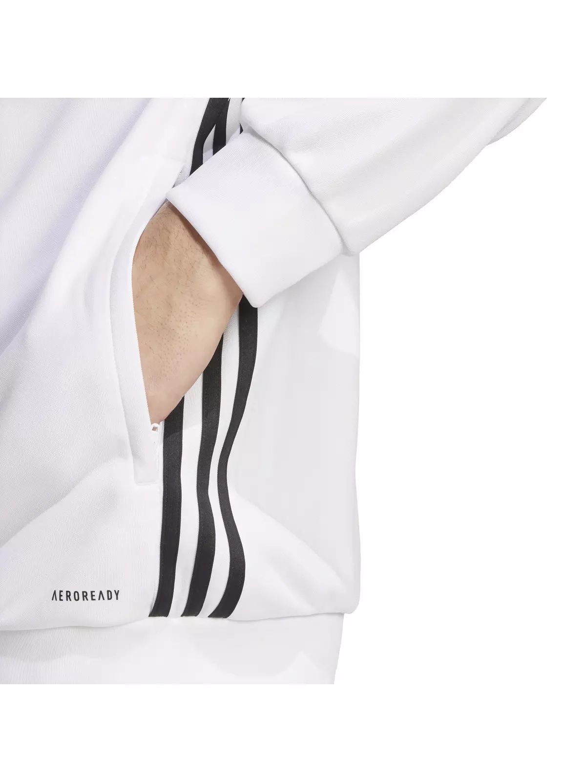 Men's Tiro 25 Essentials Training Track Top -White - 4