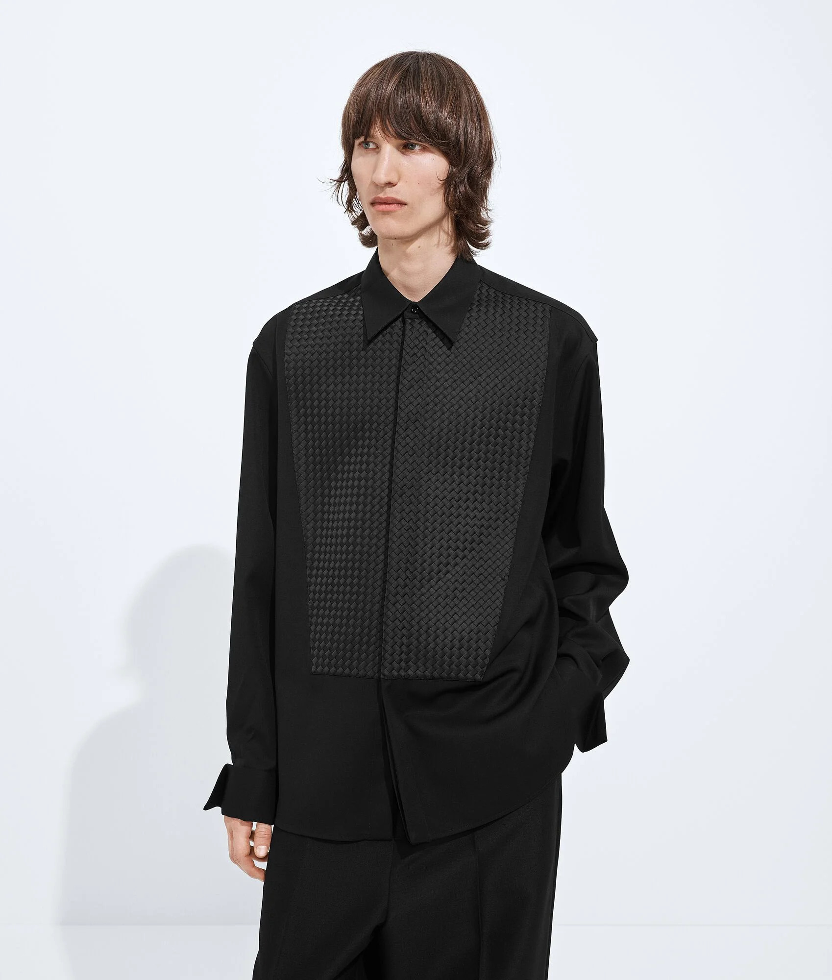 Wool Grain De Poudre Shirt - 1