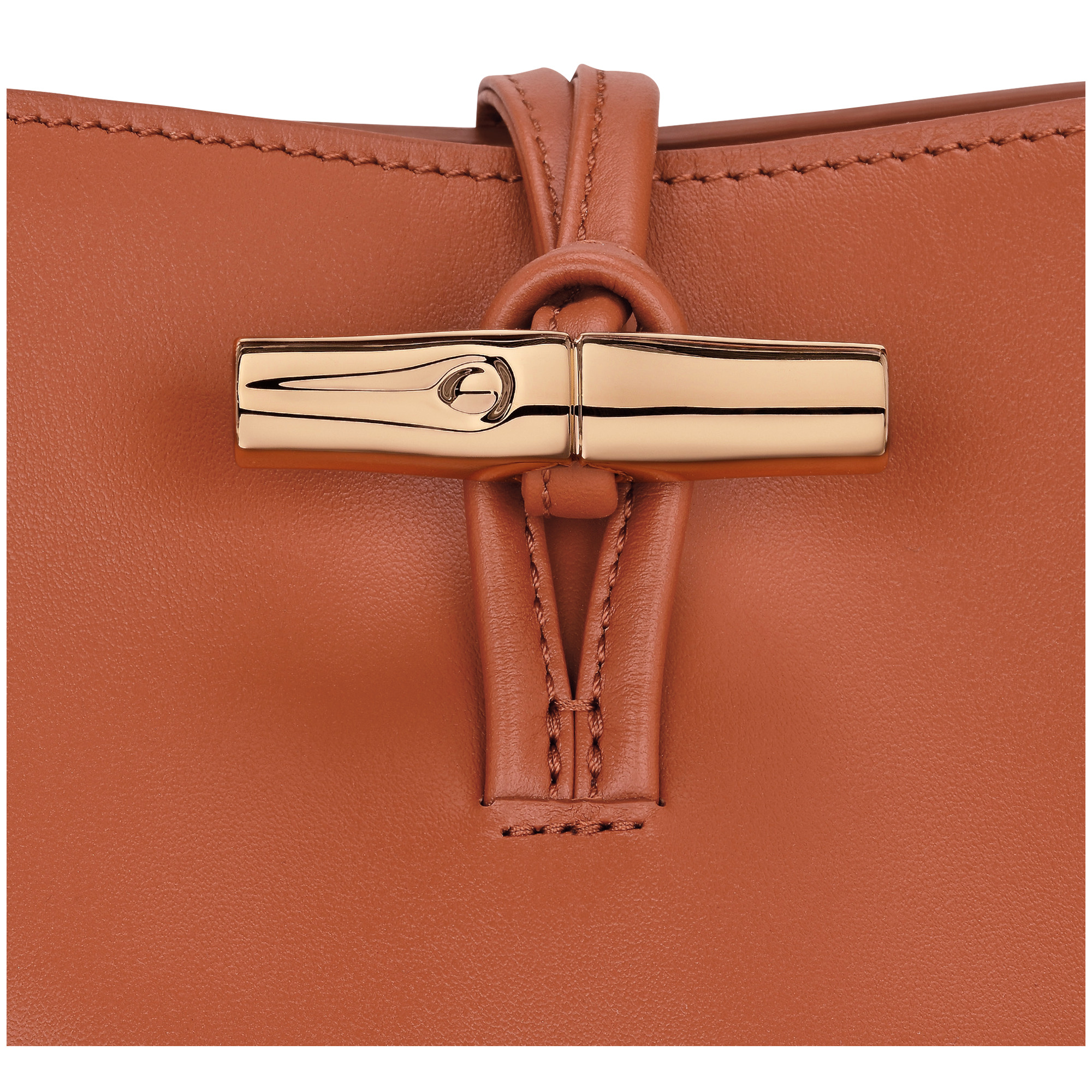 Le Roseau XS Bucket bag Bark - Leather - 6