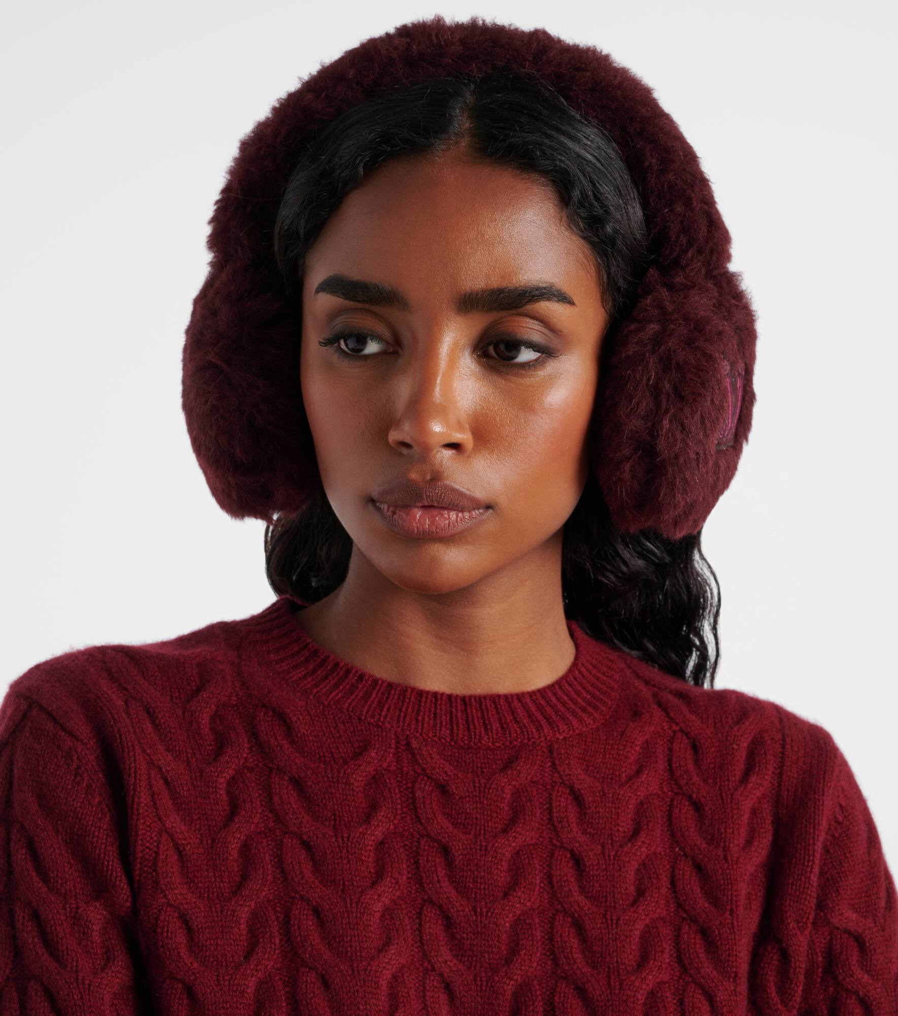 Alpaca, wool, and silk earmuffs - 2