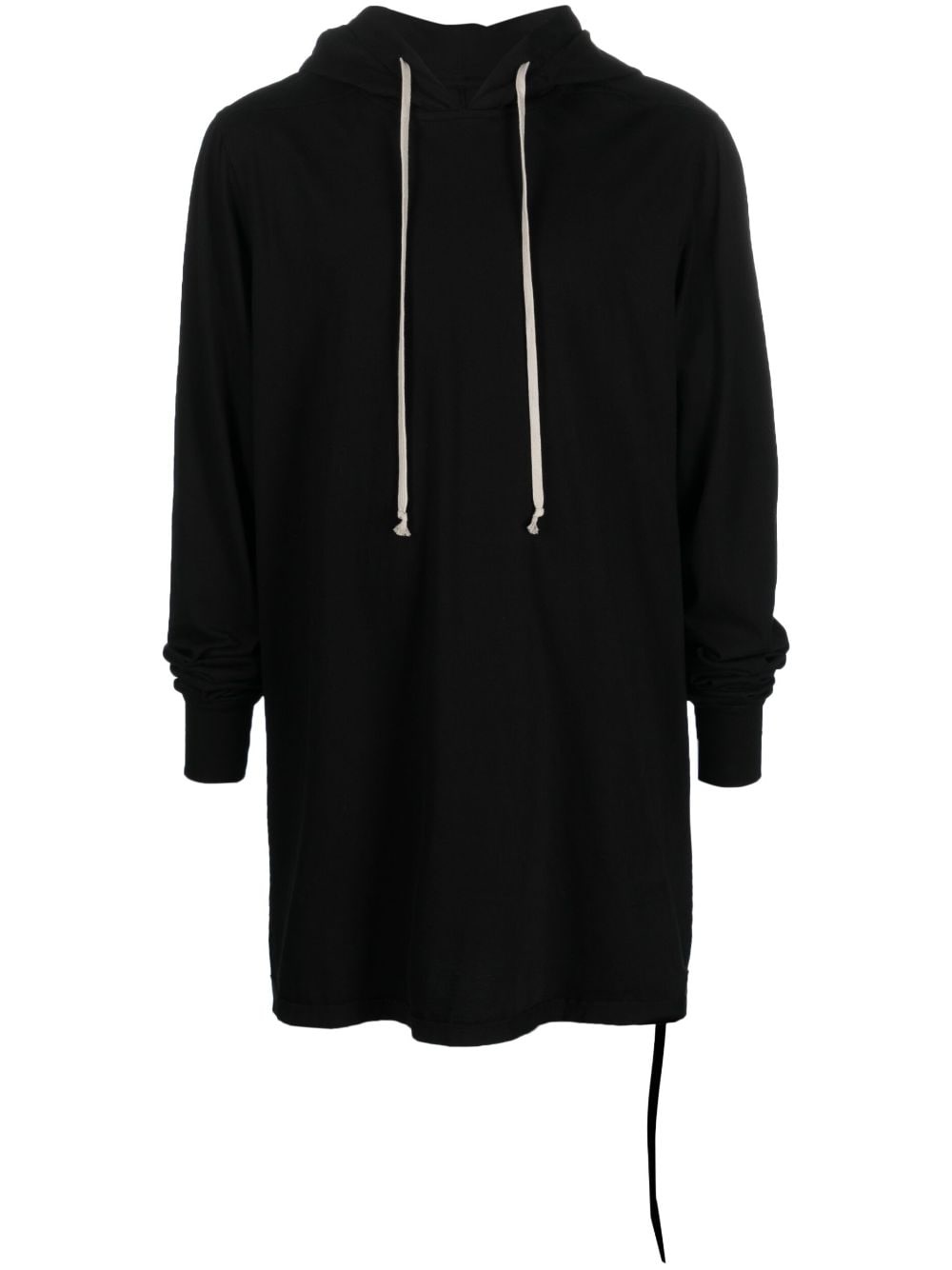 longline cotton hoodie - 1