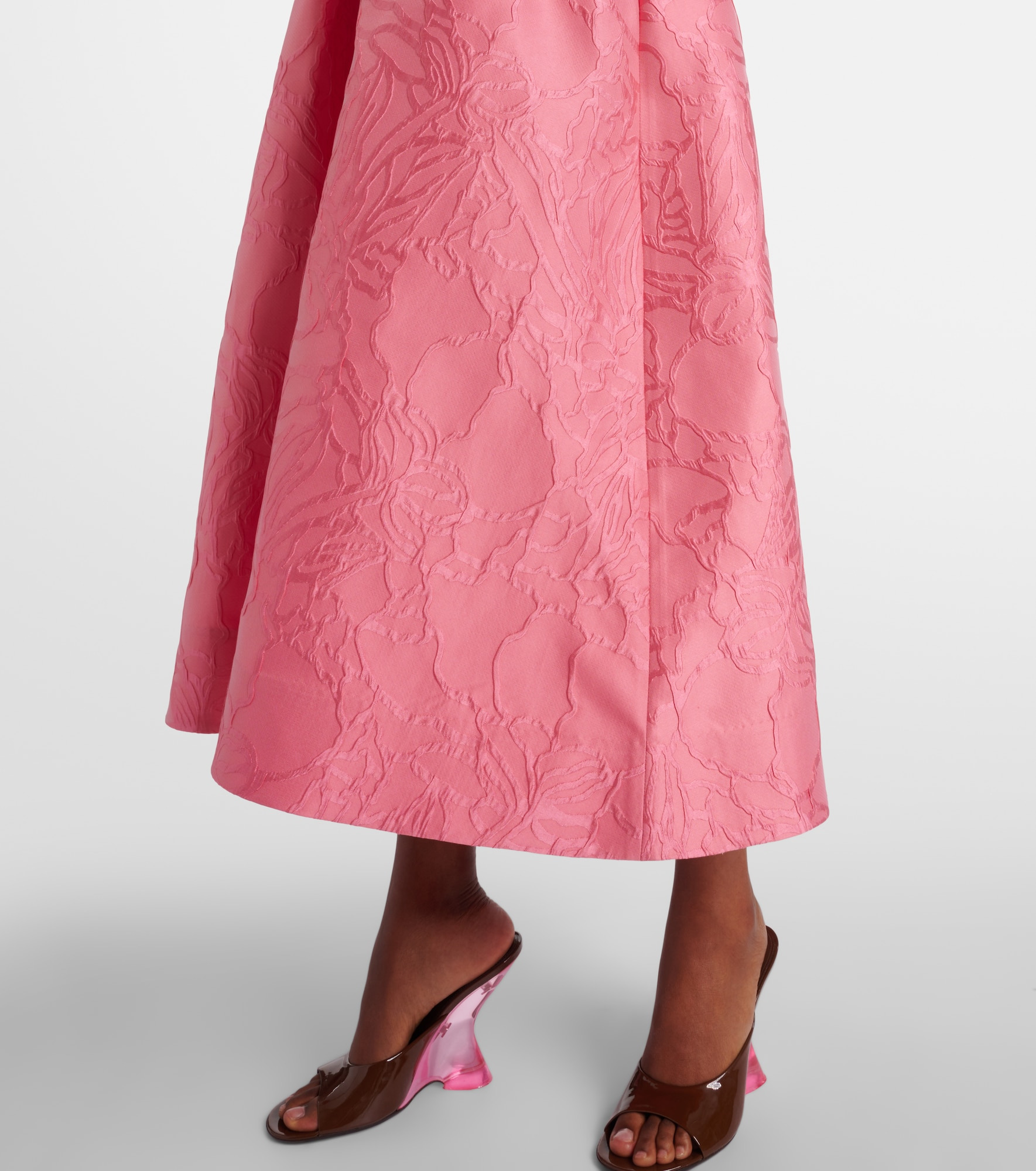Petra floral jacquard cocktail dress - 5