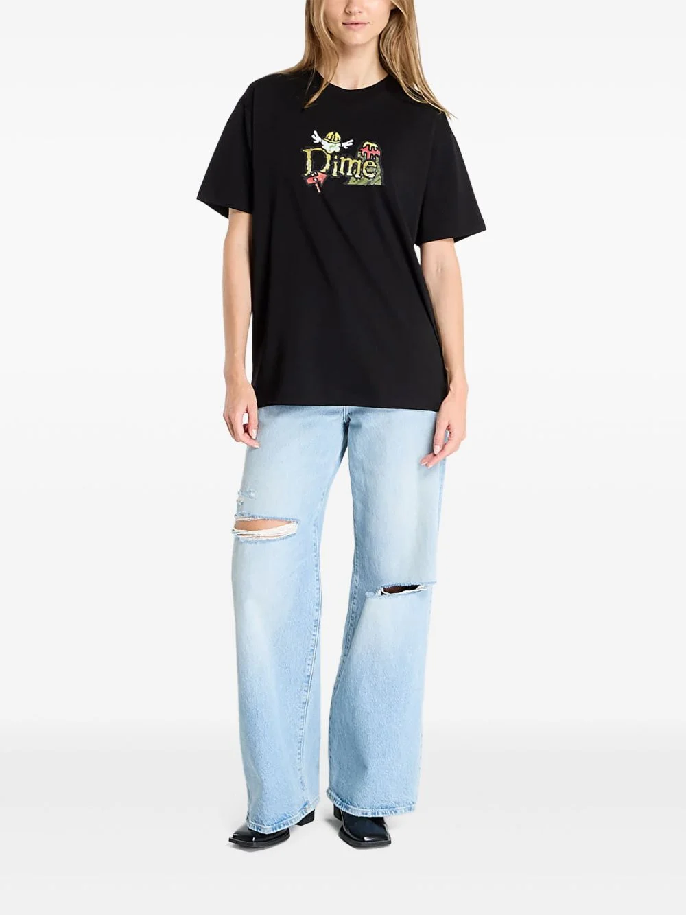 graphic-print cotton T-shirt - 1