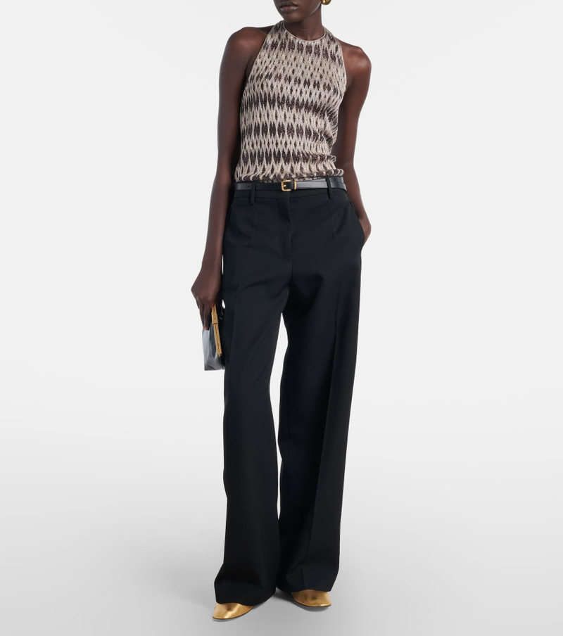 Missoni Halterneck lamé top outlook