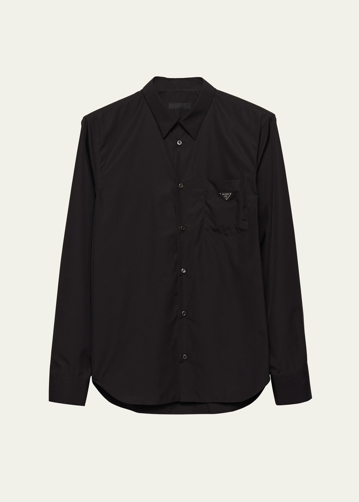Men's Poplin Chest-Logo Sport Shirt - 1