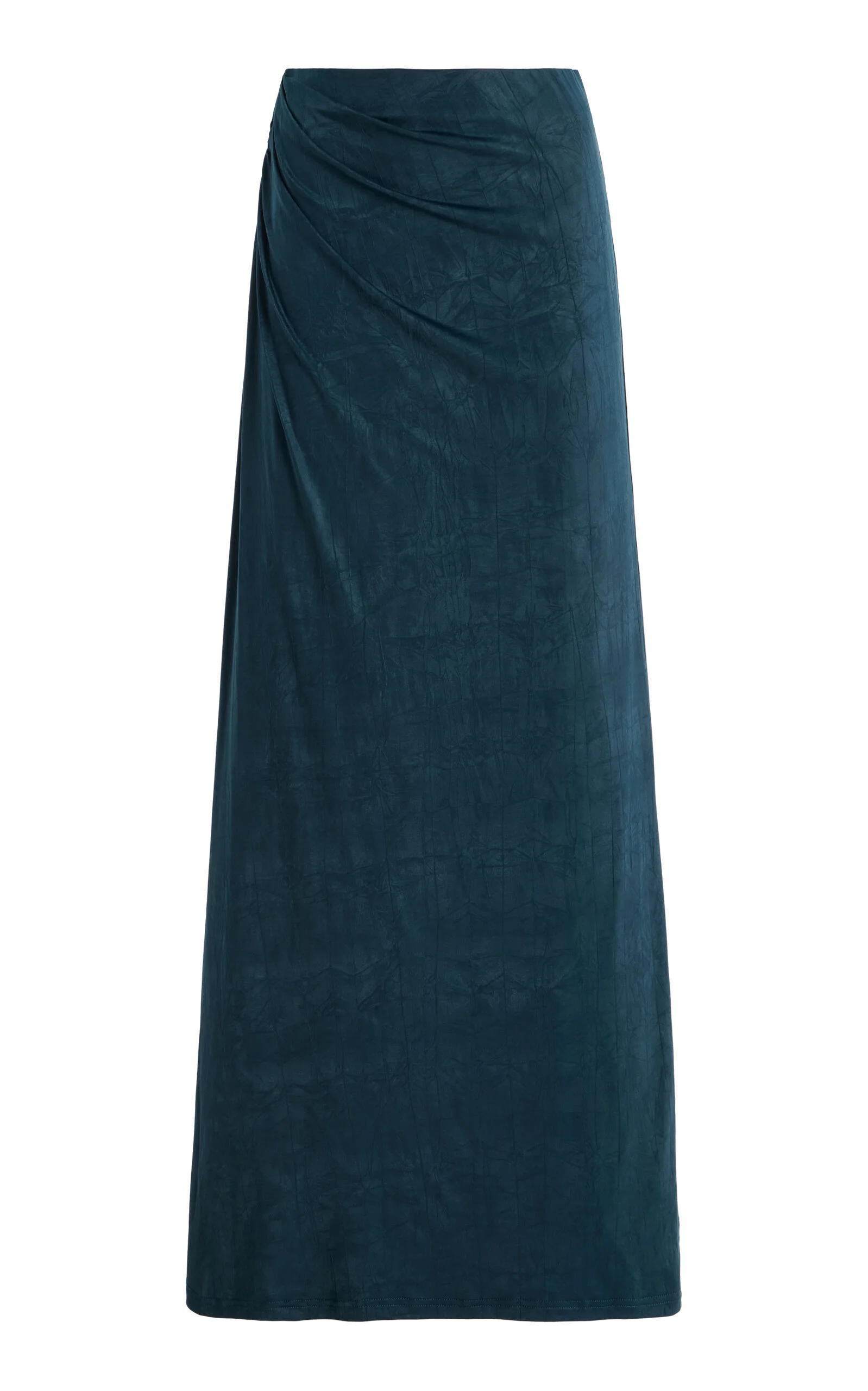 Exclusive Priya Draped Jersey Maxi Skirt blue - 1