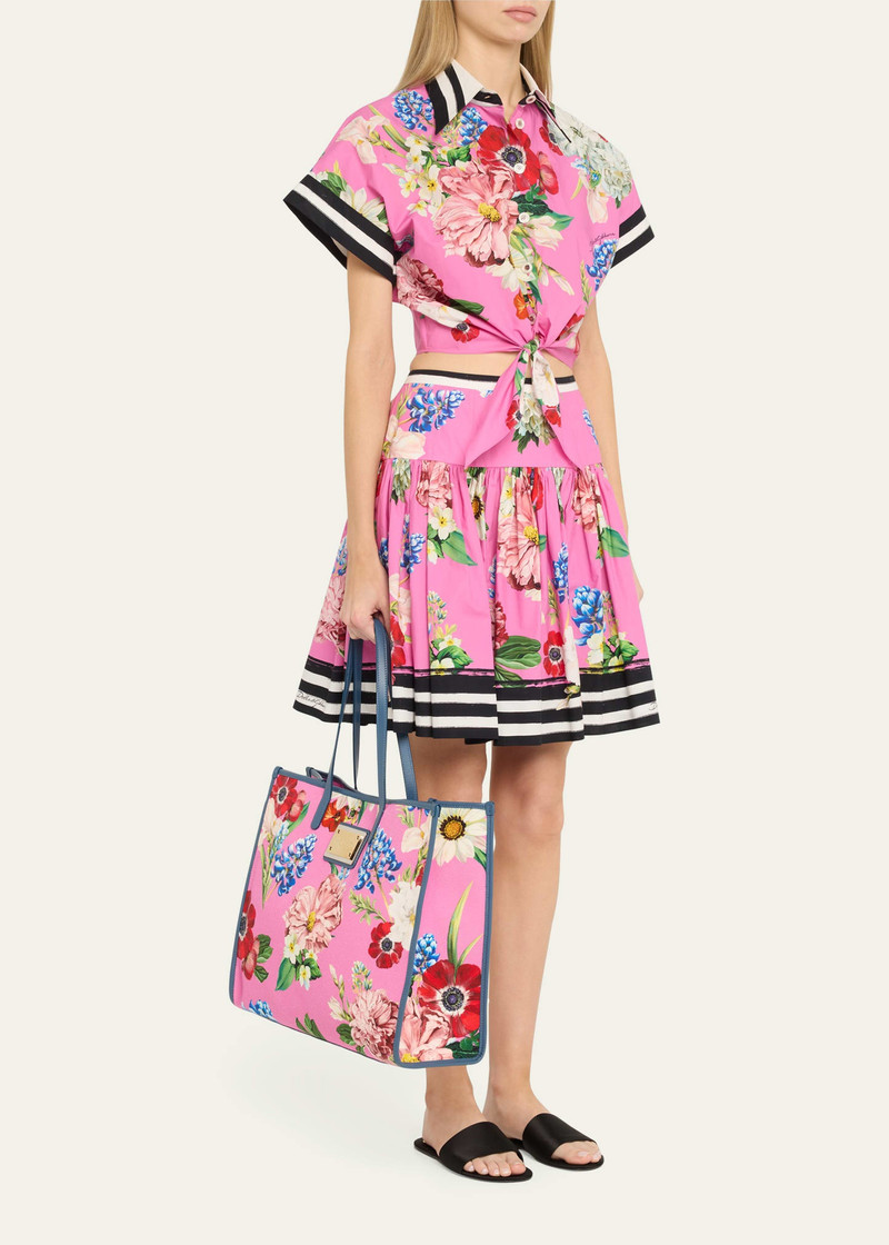 Floral Canvas Tote Bag 6