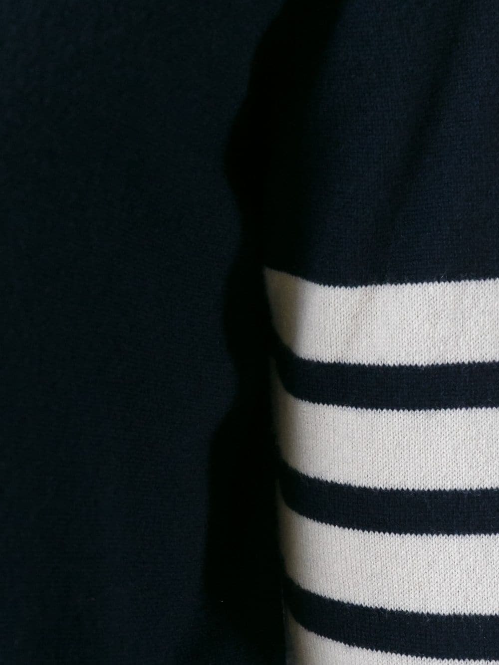 contrast stripe roll neck jumper - 5