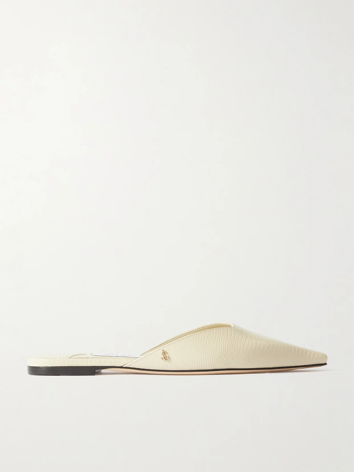 Vivi Lizard-effect Leather Mules - 1