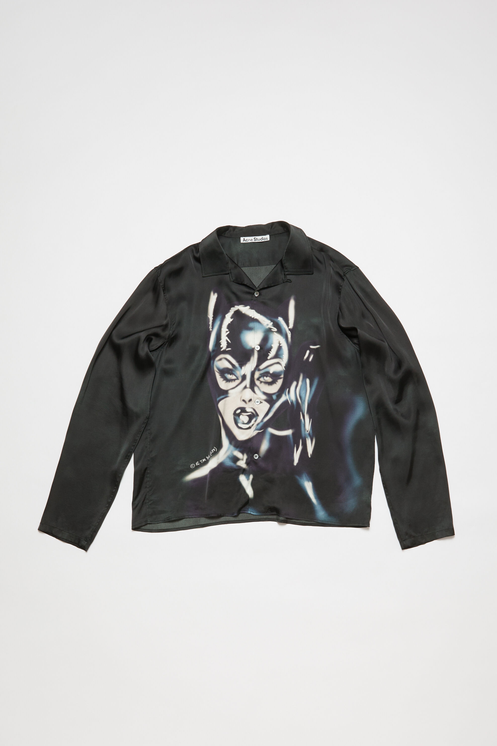 Button-up shirt printed - Black/blue - 6