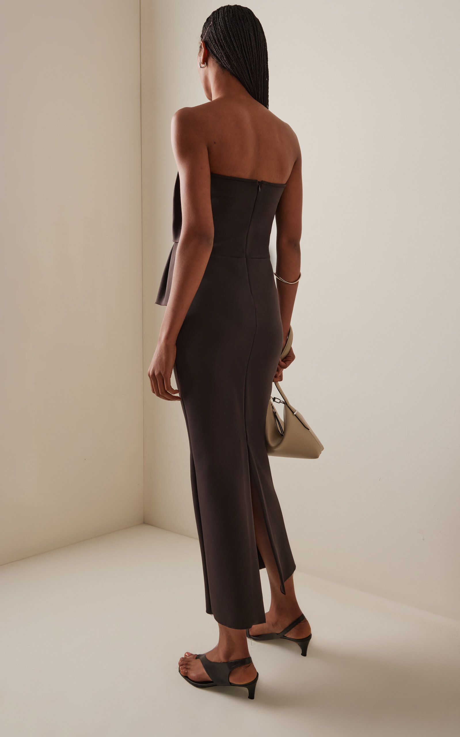 Sculpted Maxi Dress brown - 4