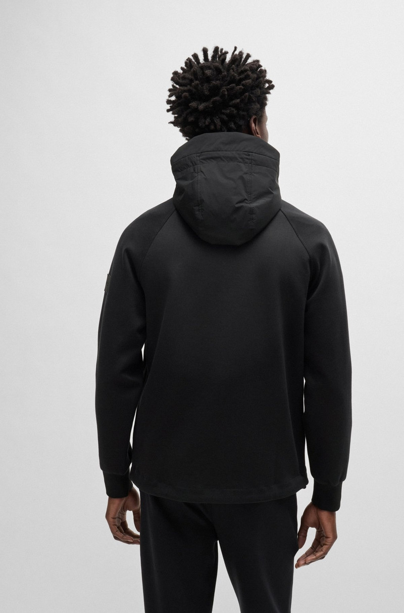 ZIP-UP HOODIE WITH CONTRAST INSERTS 5