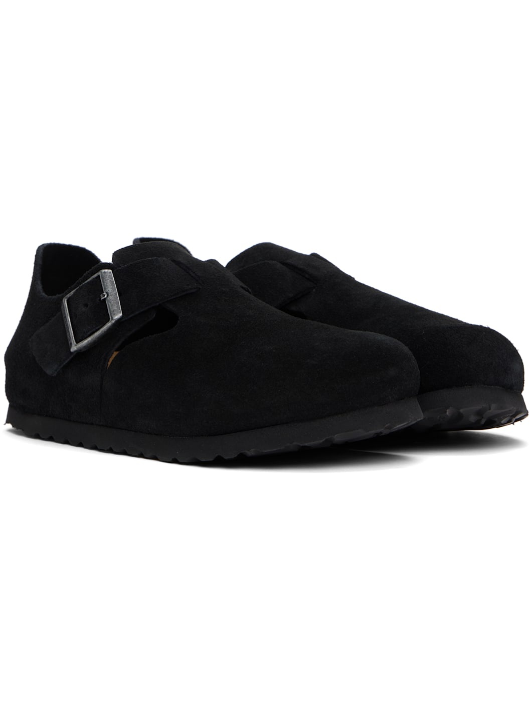 Black Narrow London Loafers - 4