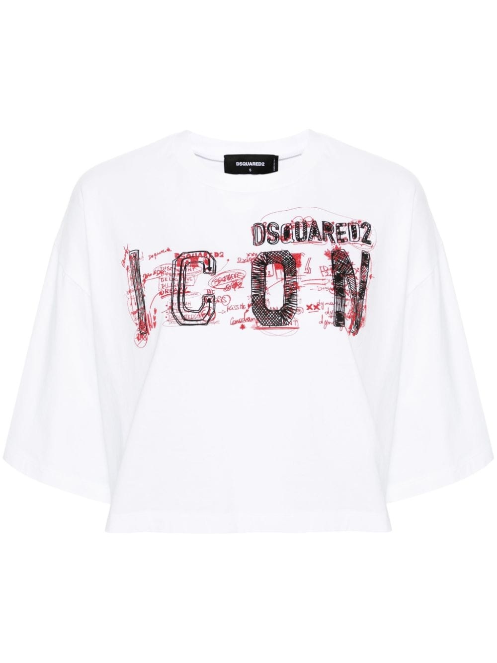 Icon Scribble cotton T-shirt - 1