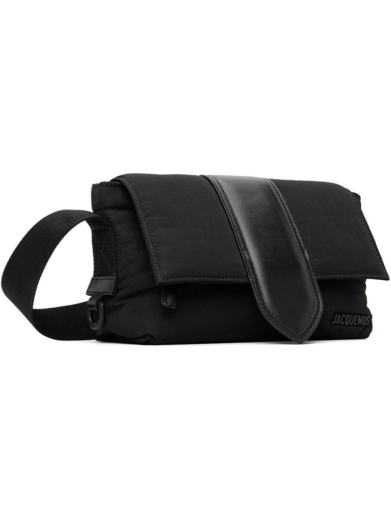 JACQUEMUS Black 'The small Bambino messenger' Bag outlook