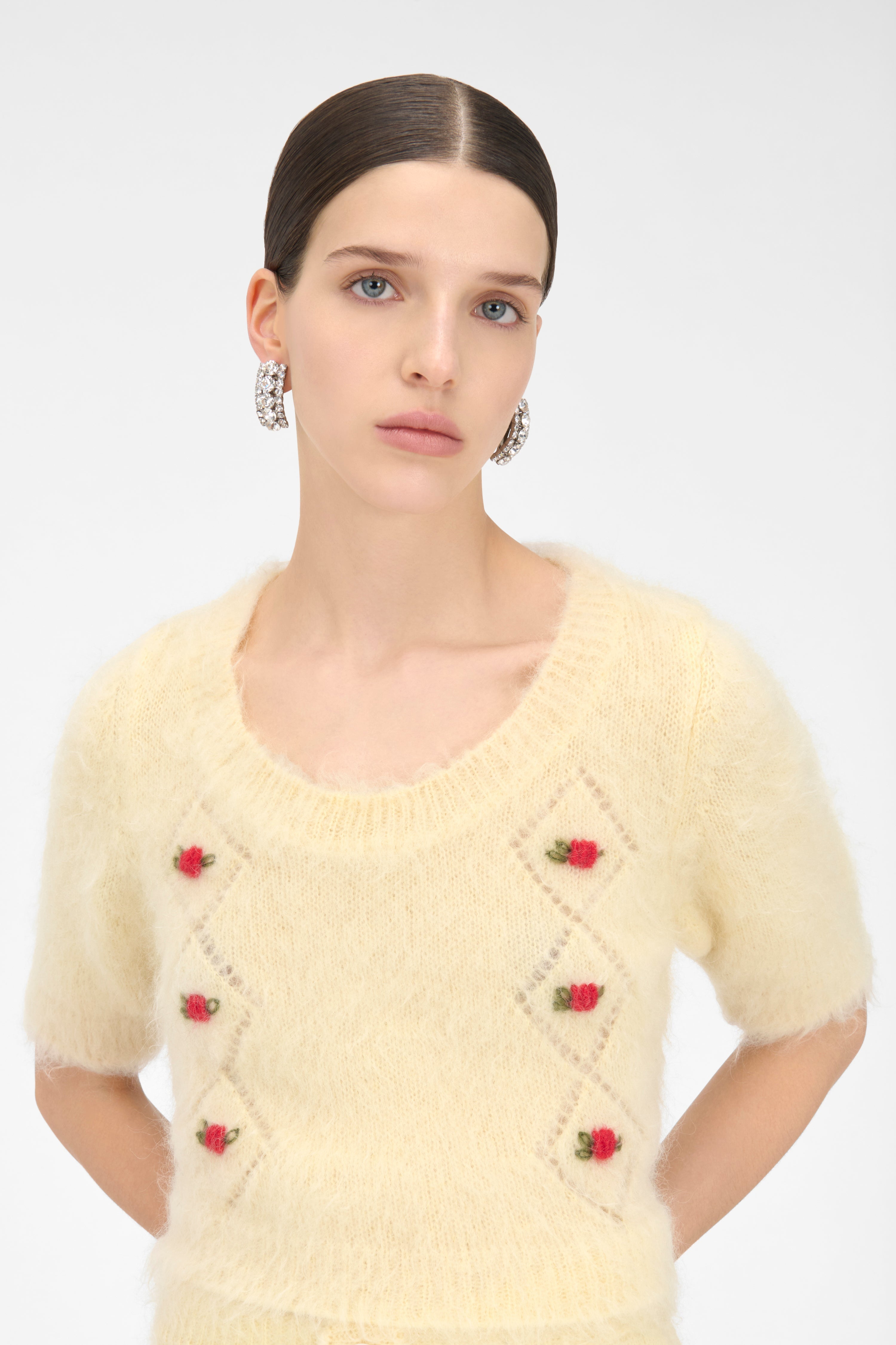 CARDED MOHAIR JUMPER - 5