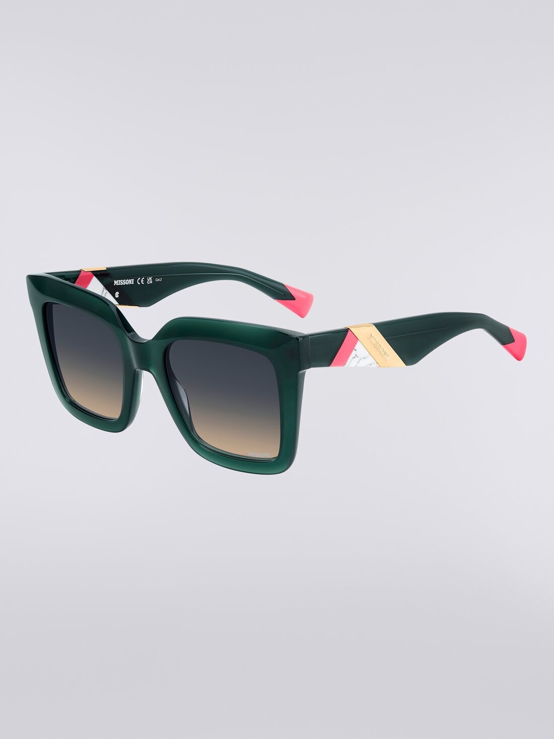 Square acetate sunglasses - 2